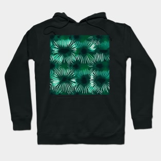 Green Shibori Print Hoodie